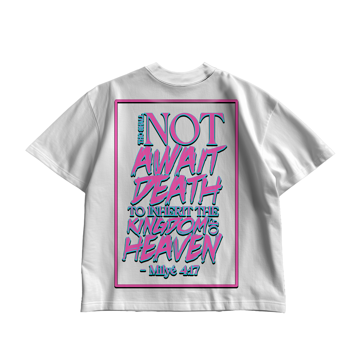 Milyé Oversized Pink Skull Tee